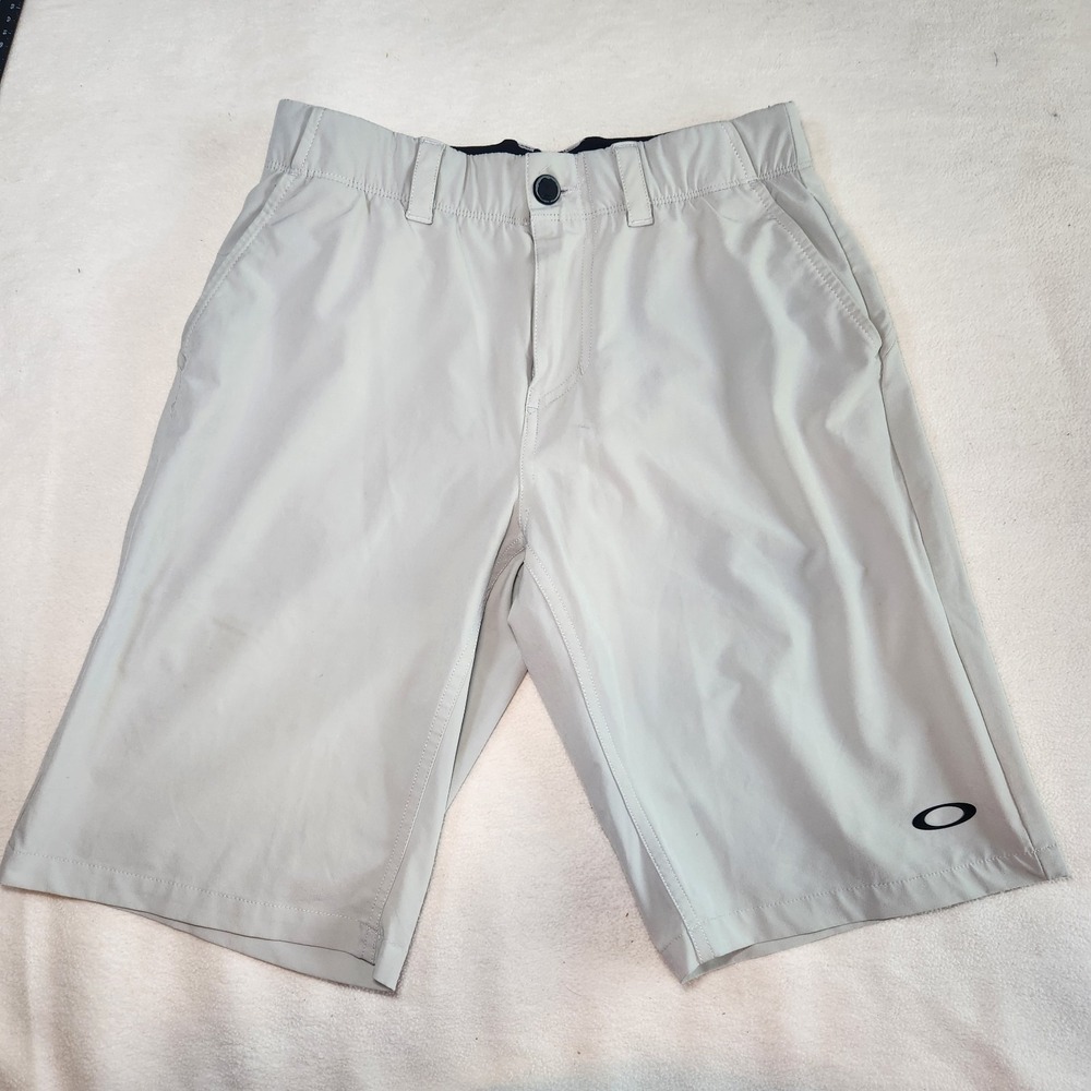 OAKLEY Performance Shorts Mens 28 Beige Khaki Golf